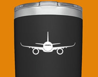 A350 [Cup Decal] A350 Vinyl Decal, A350 Vinyl Sticker, Airbus Sticker, Airbus Decal