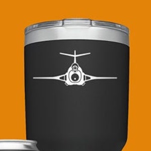 F-101B Voodoo [Cup Decal] McDonnell F-101B Voodoo Decal, Vinyl Decal Sticker, F-101, USAF, RCAF, Supersonic Jet Fighter, fegraphics Nate
