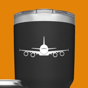 A380 [Cup Decal] A380 Vinyl Decal, A380 Vinyl Sticker, Airbus Sticker, Airbus Decal