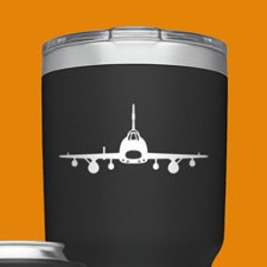F-100 Super Sabre [Cup Decal] F100 Super Sabre Decal, F-100 Super Saber Sticker, F-100 Sabre, USAF, Jet Fighter, Vinyl Decal, fegraphics