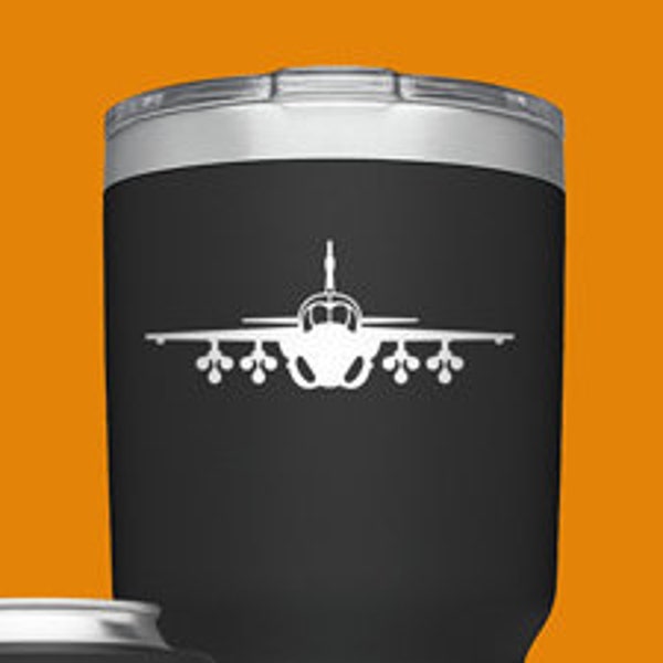 A-6 Intruder with Bombs [Cup decal] A6 Decal, A-6E Vinyl Decal Sticker, A6 Vinyl Sticker, Grumman Decal, A6 Intruder Decal, A6B A6C A6D