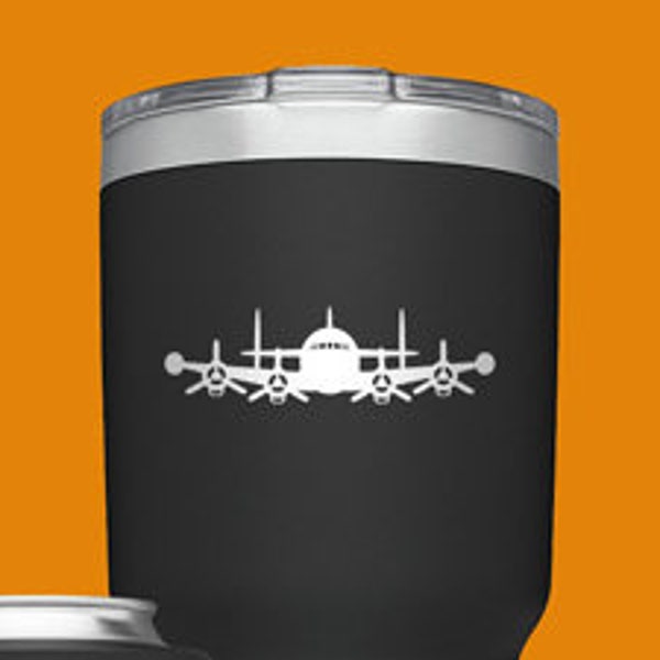 C-121 / L-1049 Super Constellation with Tip Tanks - Mini Jet - Cup Cup / Water Bottle / Tumbler / Cell Phone Vinyl Decal / Sticker