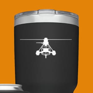 SH-3 Sea King No Hoist [Cup Front] SH3 Decal, Seaking Sticker,  S-61 SH3A, UH-3 Navy, Helicopter Gift, Vinyl Decal Sticker, Rescue