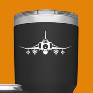 F-4E Centerline Loaded [Cup Decal] F4E Decal, F-4E Vinyl Decal, F-4E Sticker, Phantom ii, Gift, USAF Pilot, F-4 Phantom II, fegraphics