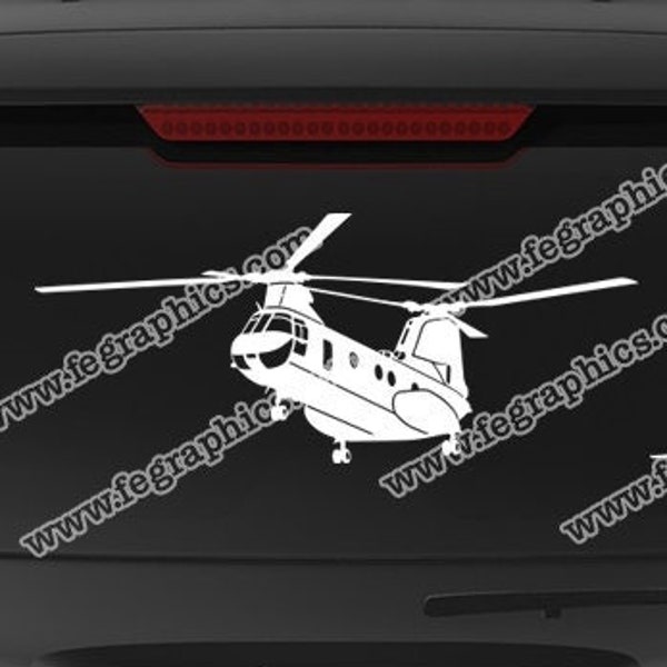 CH-46 [Angle Up 1] CH46 Decal, CH-46 Decal, CH46 Sticker, CH46 Sea Knight, Vinyl Decal Sticker, CH-46 Sea Knight Decal, CH46 Phrog