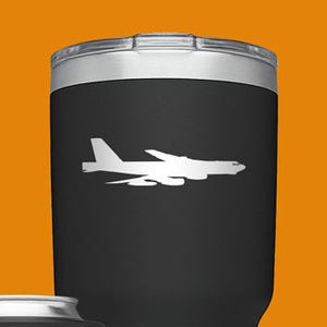 B-52 Decal SIDE - Mini Jet - B52 Decal / Cup Cup / Water Bottle / Tumbler / Cell Phone Vinyl Decal / Sticker