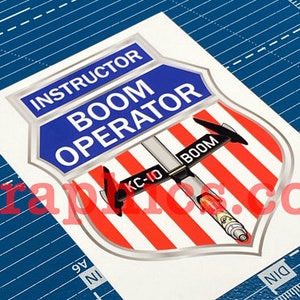 KC-10 INSTRUCTOR Boom Operator [patch Decal] KC10 Boom Vinyl Decal ...