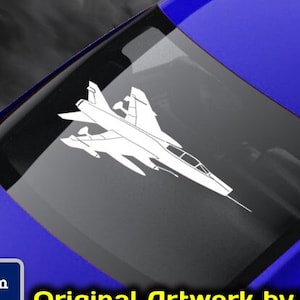 F-100F Super Sabre [Loaded Angle 1] F100F Super Sabre Decal, F-100 Super Saber, Vinyl Decal Sticker, Jet Fighter, fegraphics