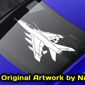 F-100D Super Sabre [Loaded Angle 1] F100D Super Sabre Decal, F-100 Super Saber, Vinyl Decal Sticker, Jet Fighter, fegraphics