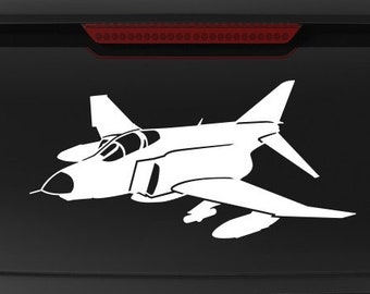F-4 Phantom II [Angle 2] F4E Decal, F-4 Vinyl Decal, F-4 Sticker, Phantom ii, Gift, Spook, F-4 Phantom II, fegraphics