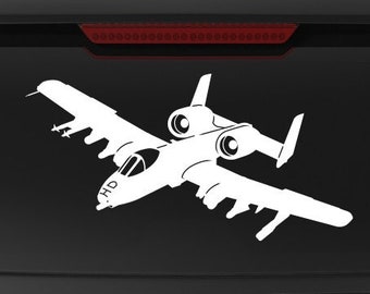 A-10 Thunderbolt II [Angle 2] A-10 Decal, A10 Decal, A-10 Vinyl Decal Sticker, A10 Warthog Thunderbolt II, A-10 Thunderbolt II, fegraphics