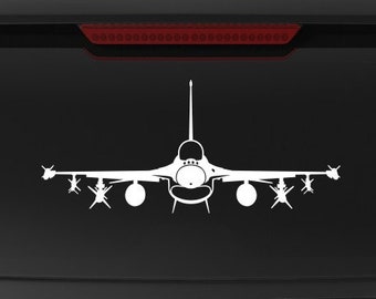 F-16 Decal [Front Loaded V1] F-16, Vinyl Decal Sticker, F16 Viper, fegraphics, F-16