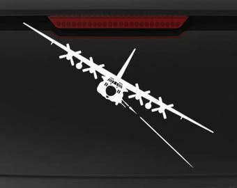 AC-130W Decal FIRING - Front - Stinger II Gunship Vinyl Decal / Sticker AC130W Decal AC130W Vinyl Decal AC130 Decal