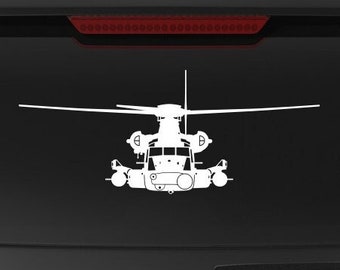 MH-53 Pavelow [Front View] MH53 Vinyl Decal Sticker, MH53J, MH53M, fegraphics, CSAR, AFSOC, Special Operations, U.S. Air Force
