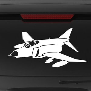 F-4 Phantom II [angle 2] F4E Decal, F-4 Vinyl Decal, F-4 Sticker ...
