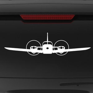 Piper PA-23 Aztec [Front] PA23 Aztec Decal, PA23 Sticker, Gift, Aztec B C D E F, Vinyl Decal Sticker, PA-23-250, U-11A UO-1
