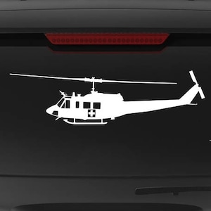 UH-1 Decal - MedEvac Side - UH1 Decal / UH1 Vinyl Decal / UH1 Sticker / UH-1 Sticker / UH-1 Huey Decal / UH1 Huey Decal