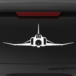 F-4E Phantom II [Front Clean] F4E Decal, F-4E Vinyl Decal, F-4E Sticker, Phantom ii, Gift, USAF Pilot, F-4 Phantom II, fegraphics