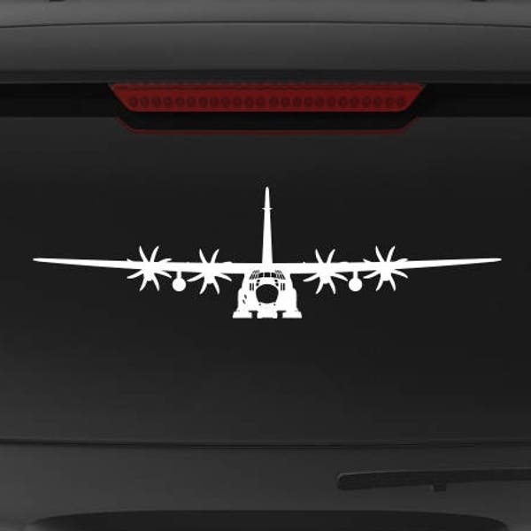 LC-130 8 Blade - Front View - Vinyl Decal / Sticker