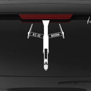 KC-10 Extender BOOM - with Customizable Text - Vinyl Decal / Sticker