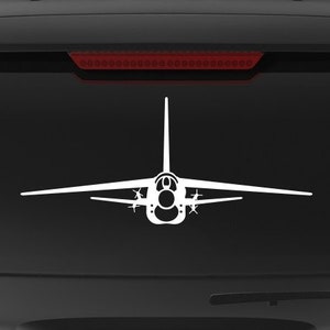 F-8 Crusader [Front Missiles] F8 Decal, F-8 Sticker, F8 Sticker, F8U Crusader, Vought F-8 Decal, Vought F-8 Crusader, F-8 Crusader Decal
