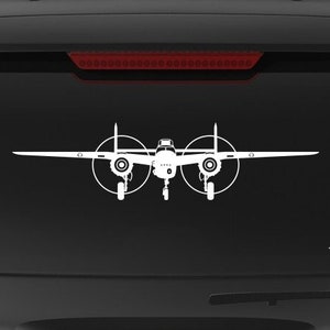 B-25H Mitchell [Gear Down] B25H Decal, B-25 Vinyl Decal Sticker, B25H Mitchell, fegraphics, WW2, North American, Warbird B-25, WWII Bomber