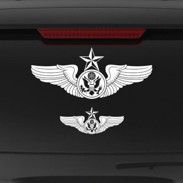 Enlisted Aircrew Wings (Senior USAF) - Vinyl Decal / Sticker