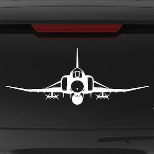 F-4E Phantom II [Center Tank w/Missiles] F4E Decal, F-4E Vinyl Decal, F-4E Sticker, Phantom ii, Gift, USAF Pilot, F-4 Phantom II, fegraphics