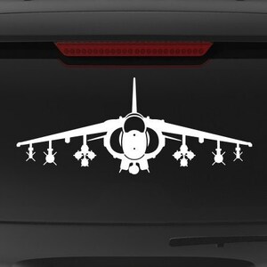 AV-8B Harrier 2021 [Front] AV8B Decal, AV8 Sticker, AV-8B Harrier II, Jump Jet, usmc, Gift, McDonnell Douglas, Boeing, Vinyl Decal Sticker