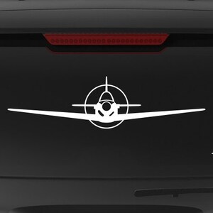 T-34C Mentor [Front] T34C Mentor Decal, Navy Decal, Airplane Decal, T-34C Mentor Decal, T-34 Sticker, T-34 Mentor Decal, Vinyl Decal