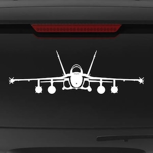 F/A-18A, F/-18C Hornet - Front - Vinyl Decal / Sticker