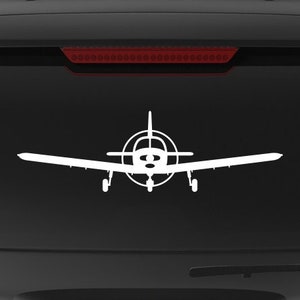 Piper PA-28 Cherokee [Front] Piper PA-28 Decal, Piper PA-28 Sticker, Piper Decal, Piper Sticker, Piper PA28 Decal, Cherokee