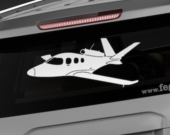 Cirrus SF50 Vision Jet [Angle 1] Cirrus Vision Jet Decal, Vinyl Decal Sticker, The Jet, SJ50, Model SF50, fegraphics Nate