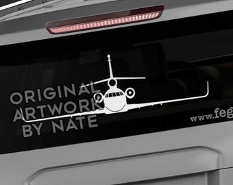 Dassault Falcon 900 Winglets [Front] Falcon 900LX Decal, Falcon 900EX Sticker, Vinyl Decal Sticker, Falcon Sticker, Dassault Falcon 900