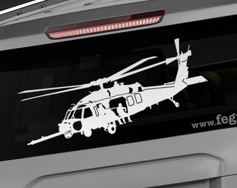 HH-60G Pave Hawk [Angle 3] HH60G Decal, Sikorsky HH60 Pave Hawk, Vinyl Decal Sticker, CSAR Pararescue, fegraphics Nate, USAF, helicopter