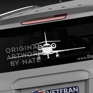 Falcon 2000 [Front Gear Down] Dassault Falcon 2000EAsy Decal, Falcon 2000DX Sticker, Falcon Decal, Falcon Sticker, fegraphics