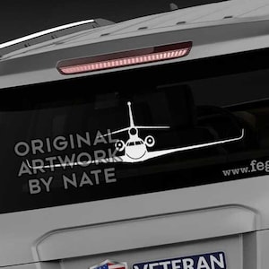 Dassault Falcon 8X [Front] Falcon 8X Decal, Falcon Decal, Falcon Sticker, Dassault Sticker, Dassault Decal, Dassault Vinyl Decal