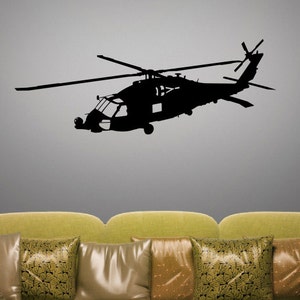 SH-60 SeaHawk - &quot;Angle View 1&quot; - Removable Wall Art Vinyl Decal / Sticker