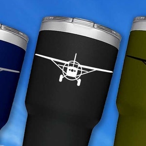 Cessna 180 Skywagon Tundra Bush Tires [Cup Decal] Cessna 180 Decal, Cessna Vinyl Sticker Decal, Cessna Gift, fegraphics, Cessna 180