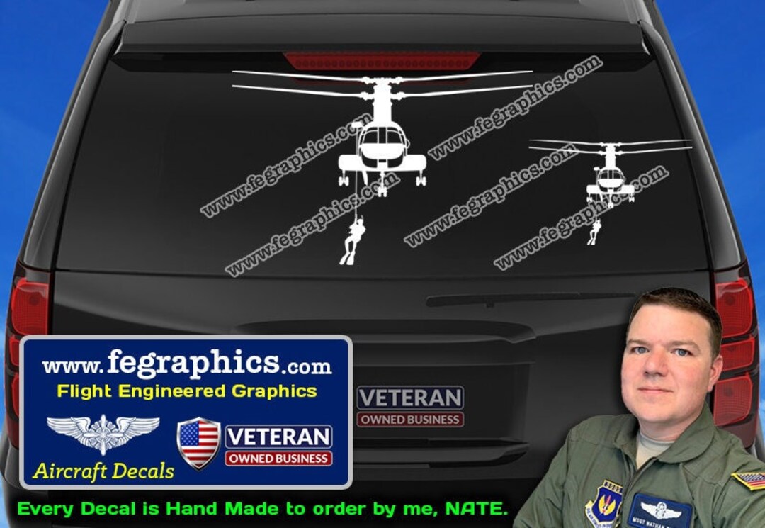 CH-46 [front Hoist] CH46 Decal, CH-46 Decal, CH46E Sticker, CH46 Sea ...