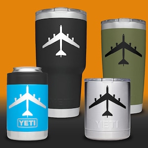 B-52 Decal TOP - Mini Jet - B52 Decal / Cup Cup / Water Bottle / Tumbler / Cell Phone Vinyl Decal / Sticker