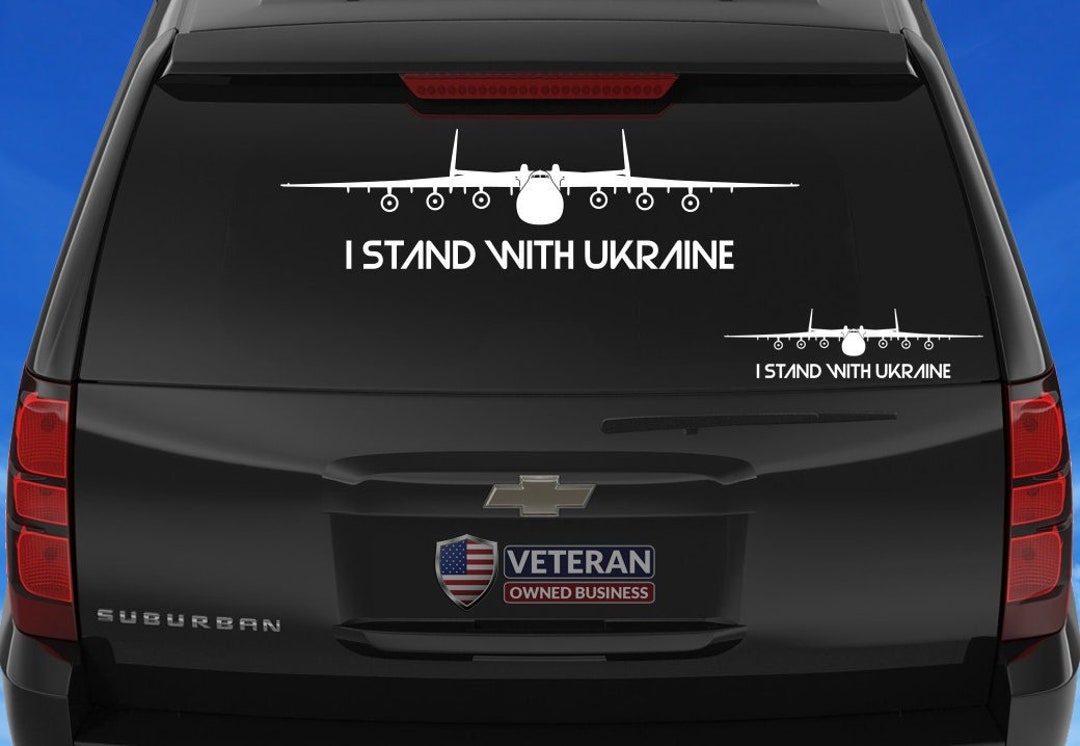 ANTONOV An-225 Mriya Decal [I Stand With Ukraine] An-225 Vinyl Decal ...