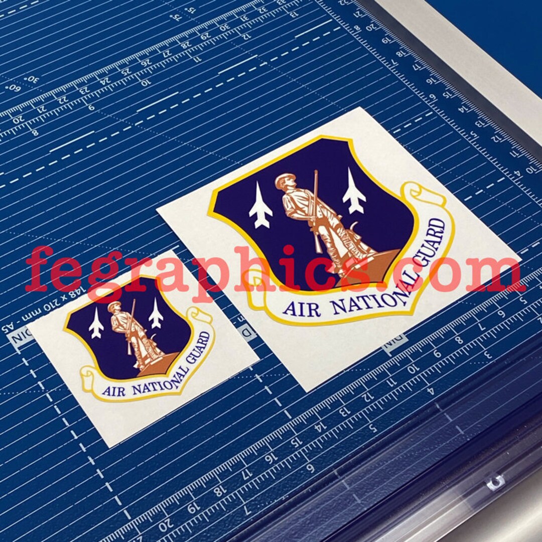 Air National Guard [patch Decal] ANG Vinyl Decal Sticker, Air Guard ...