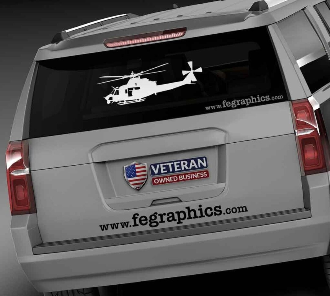 UH-1Y Venom [side 1] Bell UH1Y Venom, Super Huey, Vinyl Decal Sticker ...
