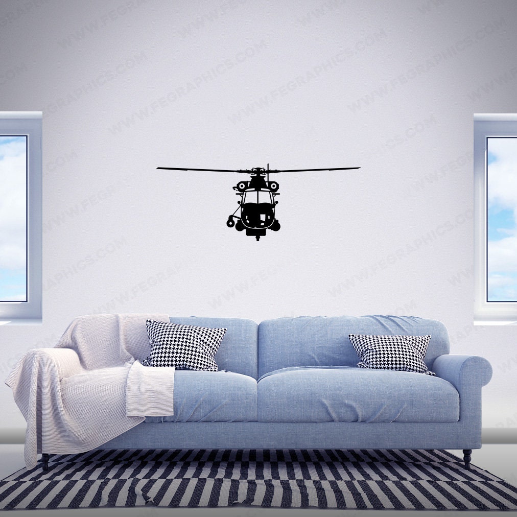SH-2F Seasprite [gear up Front] SH-2 Sea Sprite Decal, SH2F Decal, SH2 ...