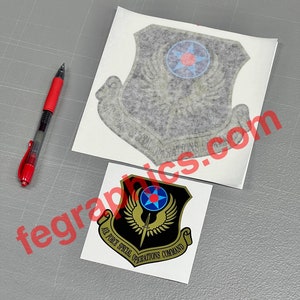 AFSOC Patch Decal [Subdued] Air Force Special Operations Command Patch, USAF Spec Ops, Rescue, Vinyl Decal Sticker