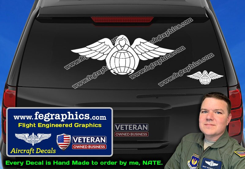 Angel of Mercy Rescue Wings [Decal] Pararescue PJ, CSAR, Search & Rescue Squadron, Vinyl Sticker Decal,  Rescue Wings, Hoist, Swimmer