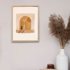 Watercolour Art Print Golden Hour image 2