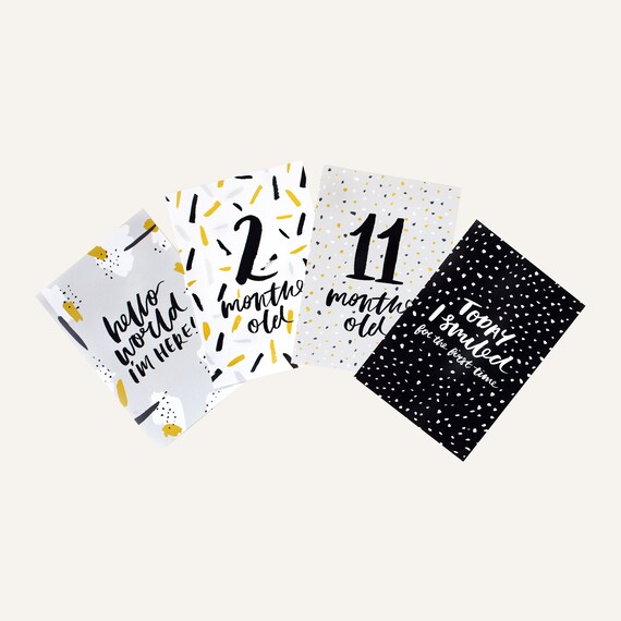 baby milestone cards etsy