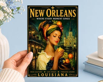 New Orleans Louisiana Printable Art Junk Journal, Ephemera, Scrapbook, Collage, Card Making